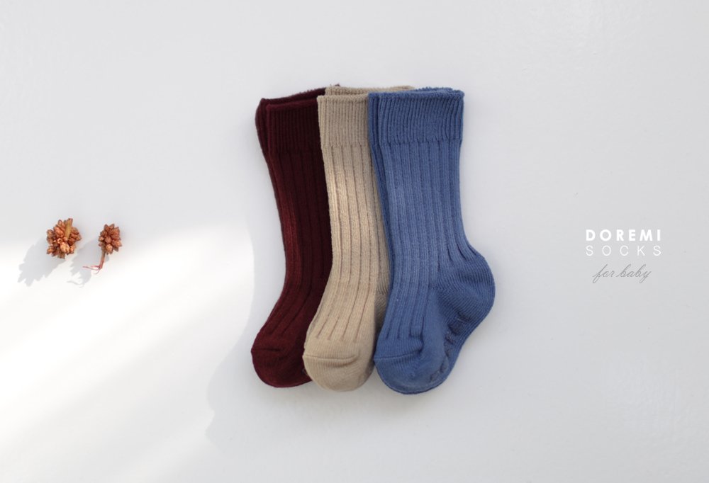 Rib Kneesocks (set of 3)