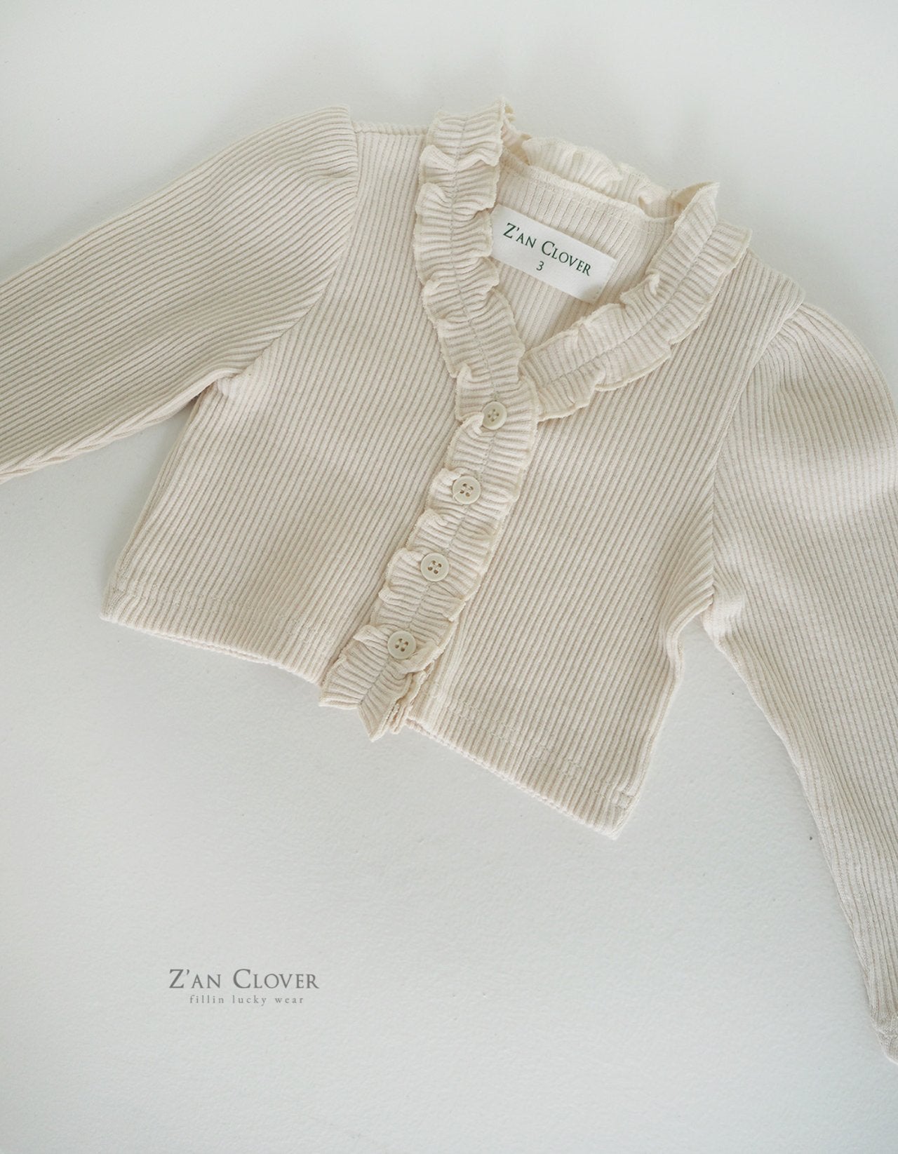 (0-3Y) Jenny Ribbed Cardigan