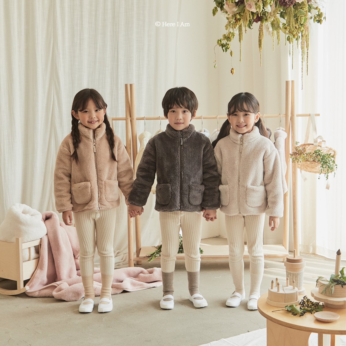 (Creme Yellow, 3-4Y) Kinder Fleece Jacket