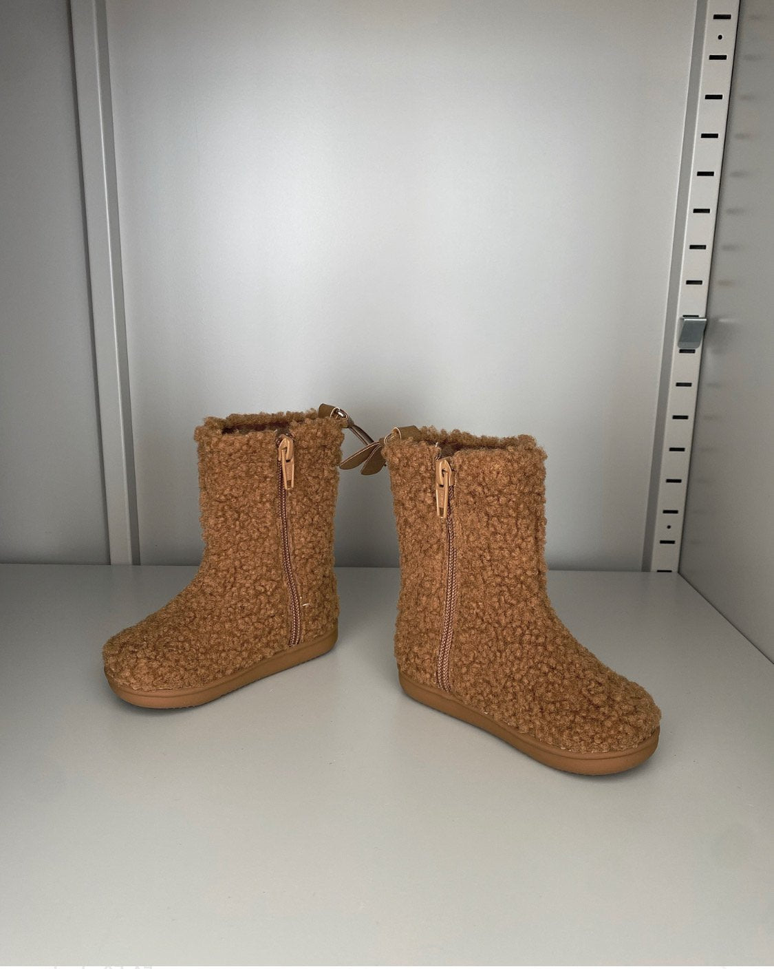 (Brown, 170, 180mm) Iw 960 Teddy Fleece Boots