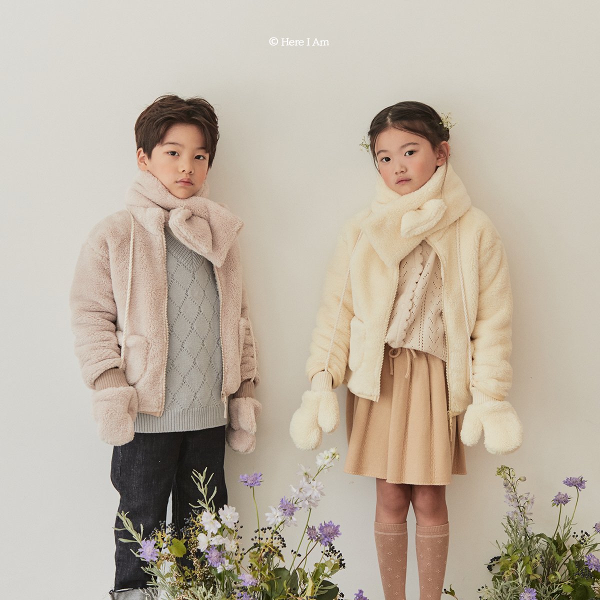 (Creme Yellow, 3-4Y) Kinder Fleece Jacket