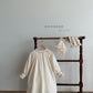 (3-4Y) Cream Smocked Dress
