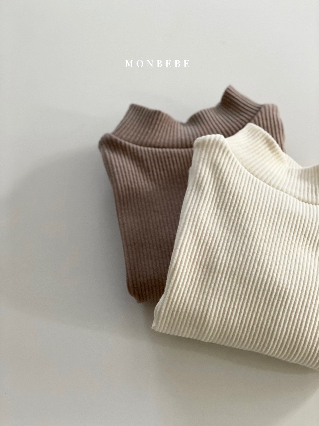 (3-4Y, 6-7Y) Ribbed Mockneck Tee