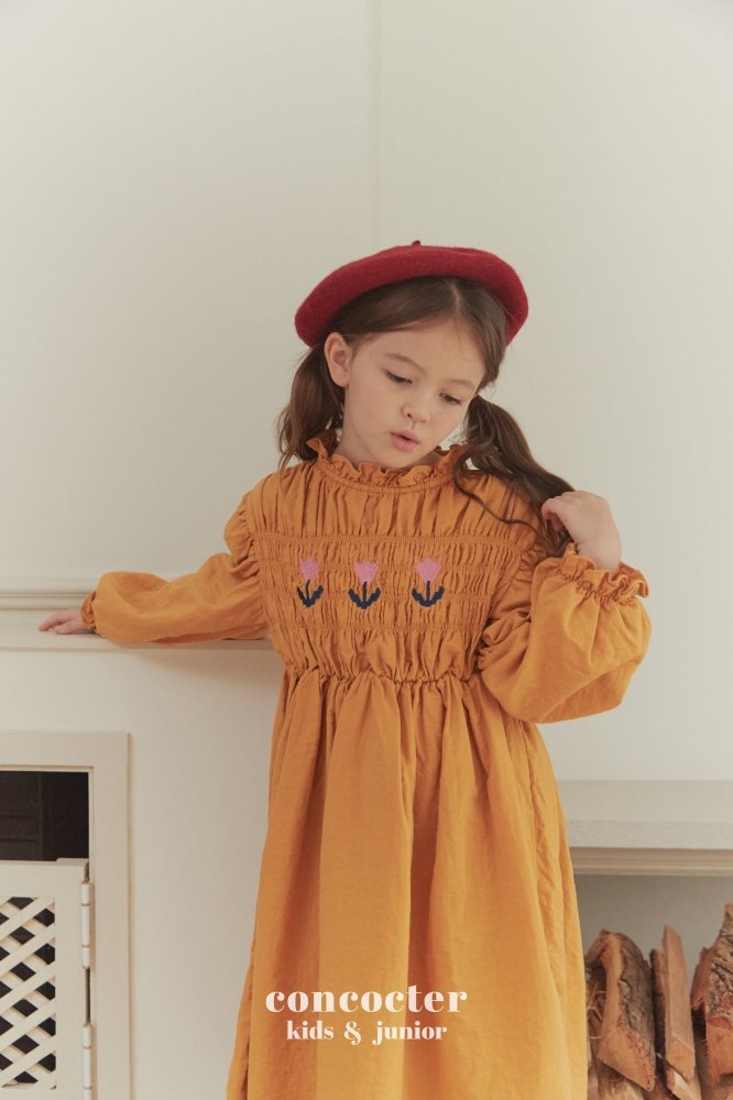 (3-6Y) Smoked Tulip Dress