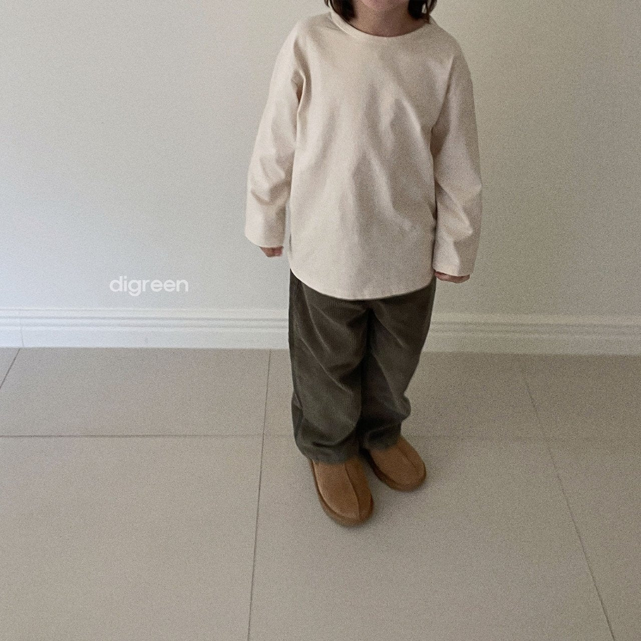 (3-4Y) James Basic Long Sleeve Tee