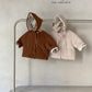 (3-4Y) Padded Cord Jacket & Bonnet Set