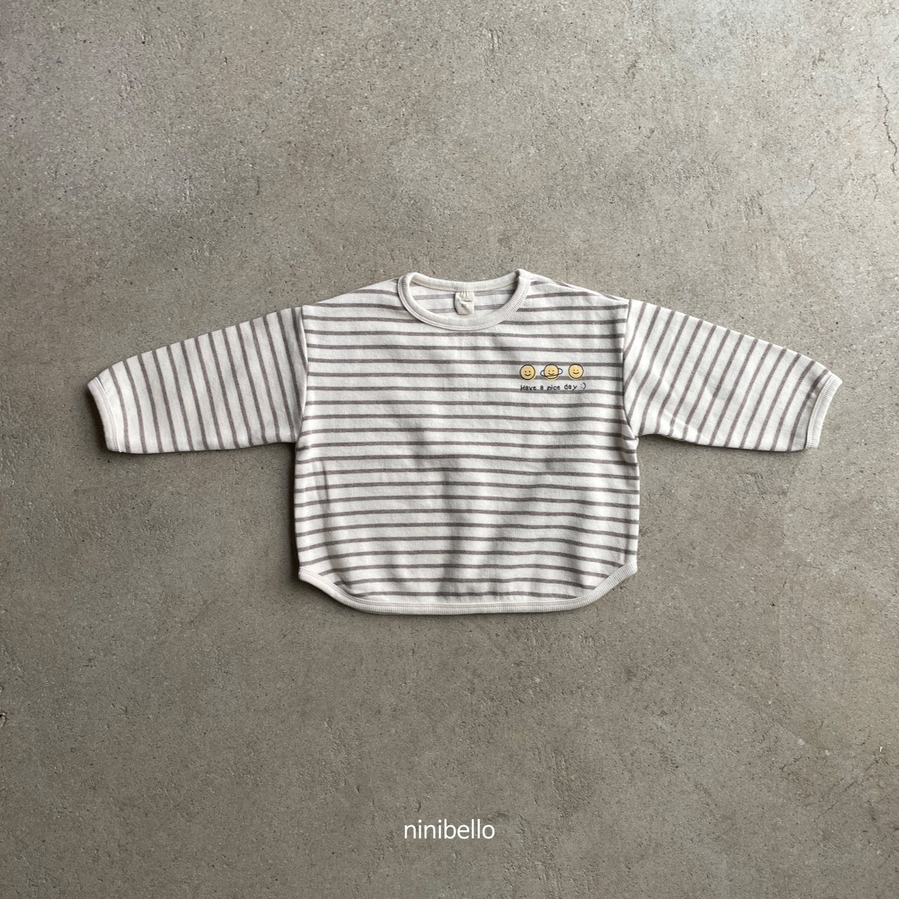 (2-3Y) Smile Stripe Sweatshirts