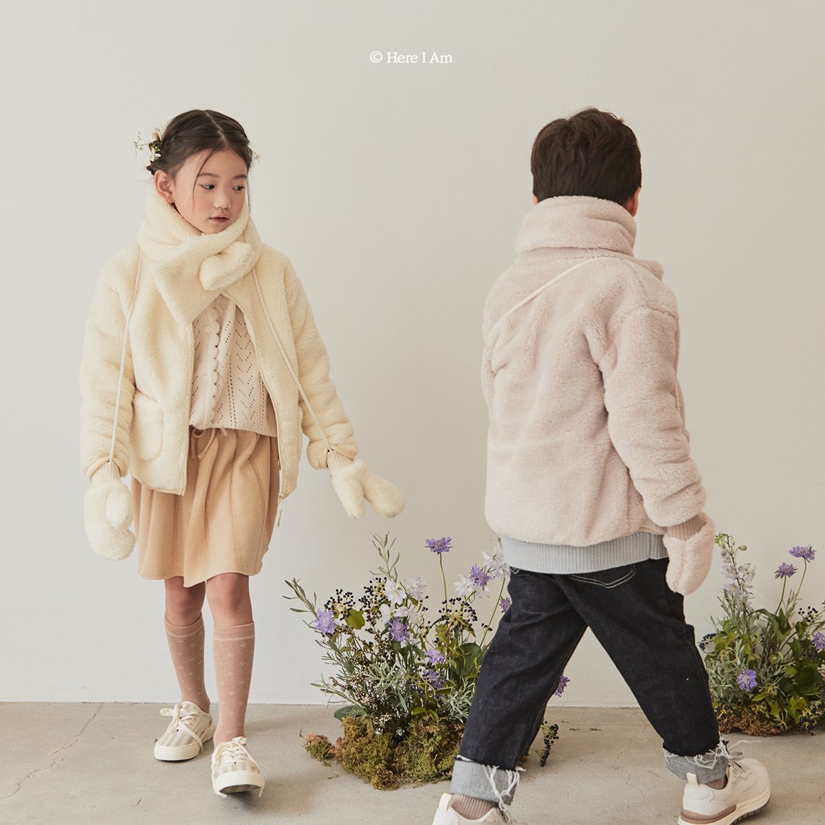 (Creme Yellow, 3-4Y) Kinder Fleece Jacket