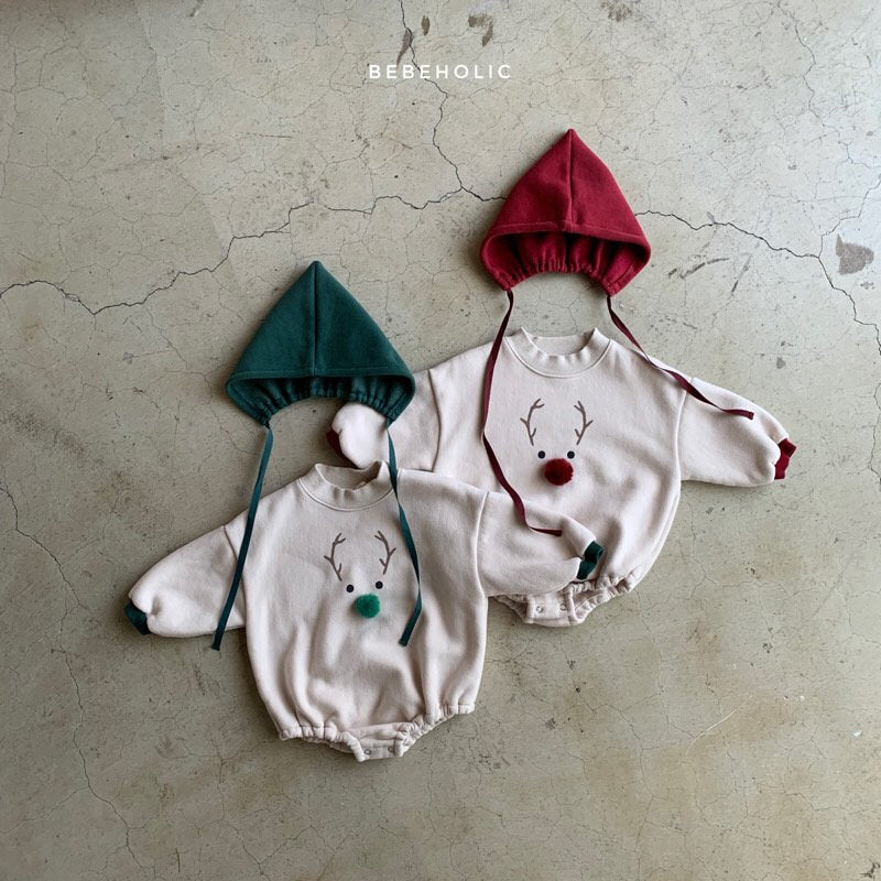 (12-18m) Xmas Rudolph Bodysuit Set
