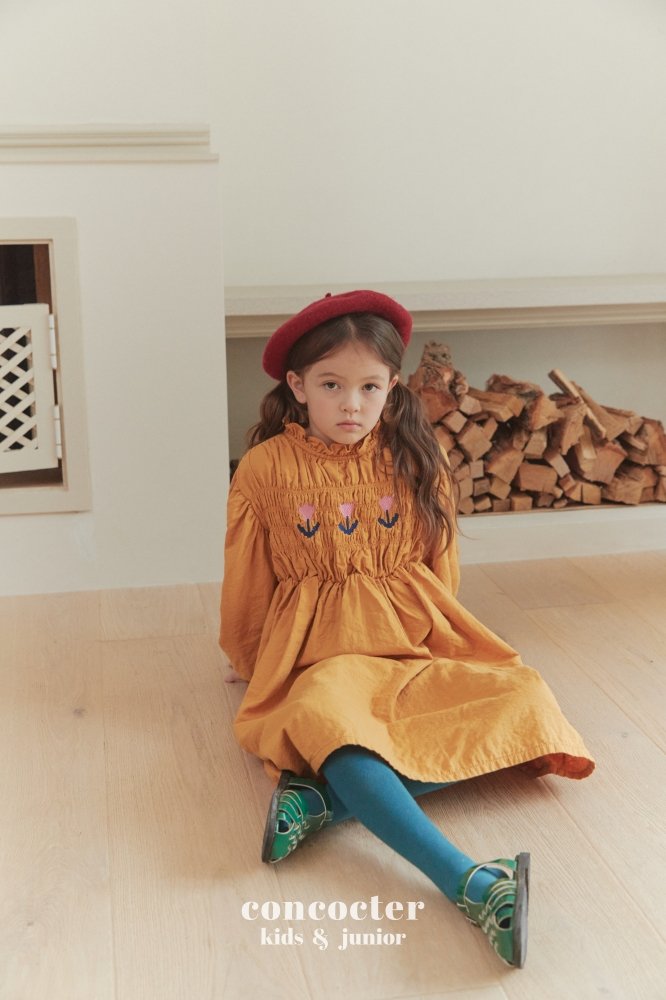 (3-6Y) Smoked Tulip Dress