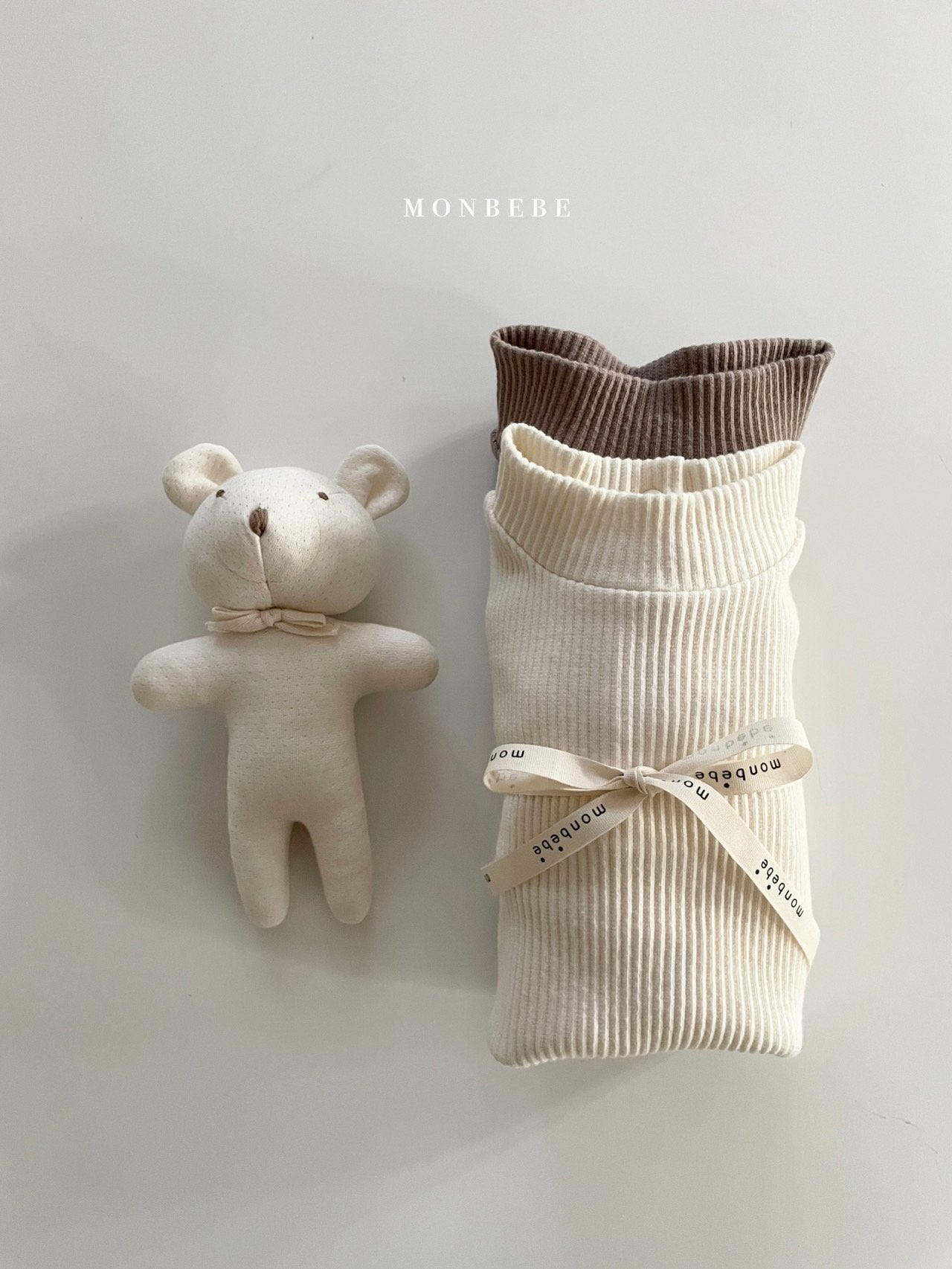 (3-4Y, 6-7Y) Ribbed Mockneck Tee