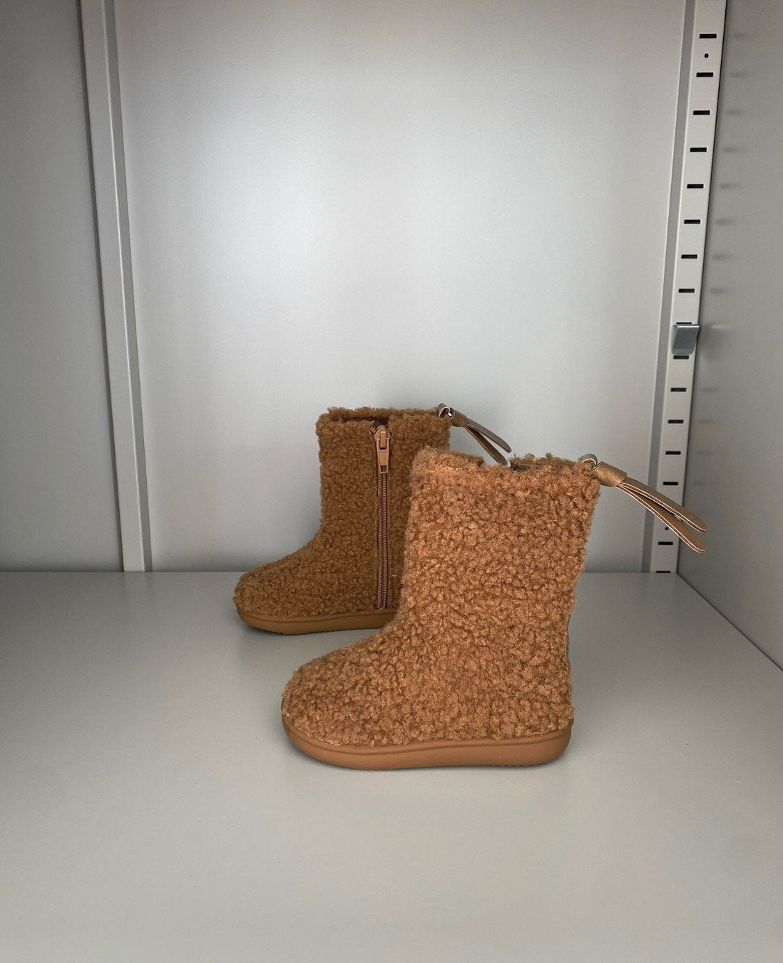 (Brown, 170, 180mm) Iw 960 Teddy Fleece Boots