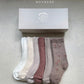 (0-1Y) Monbebe Ribbed Socks (set of 6)