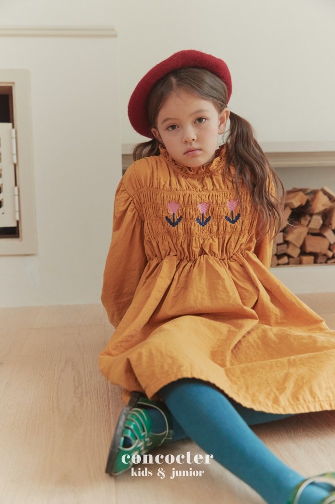 (3-6Y) Smoked Tulip Dress