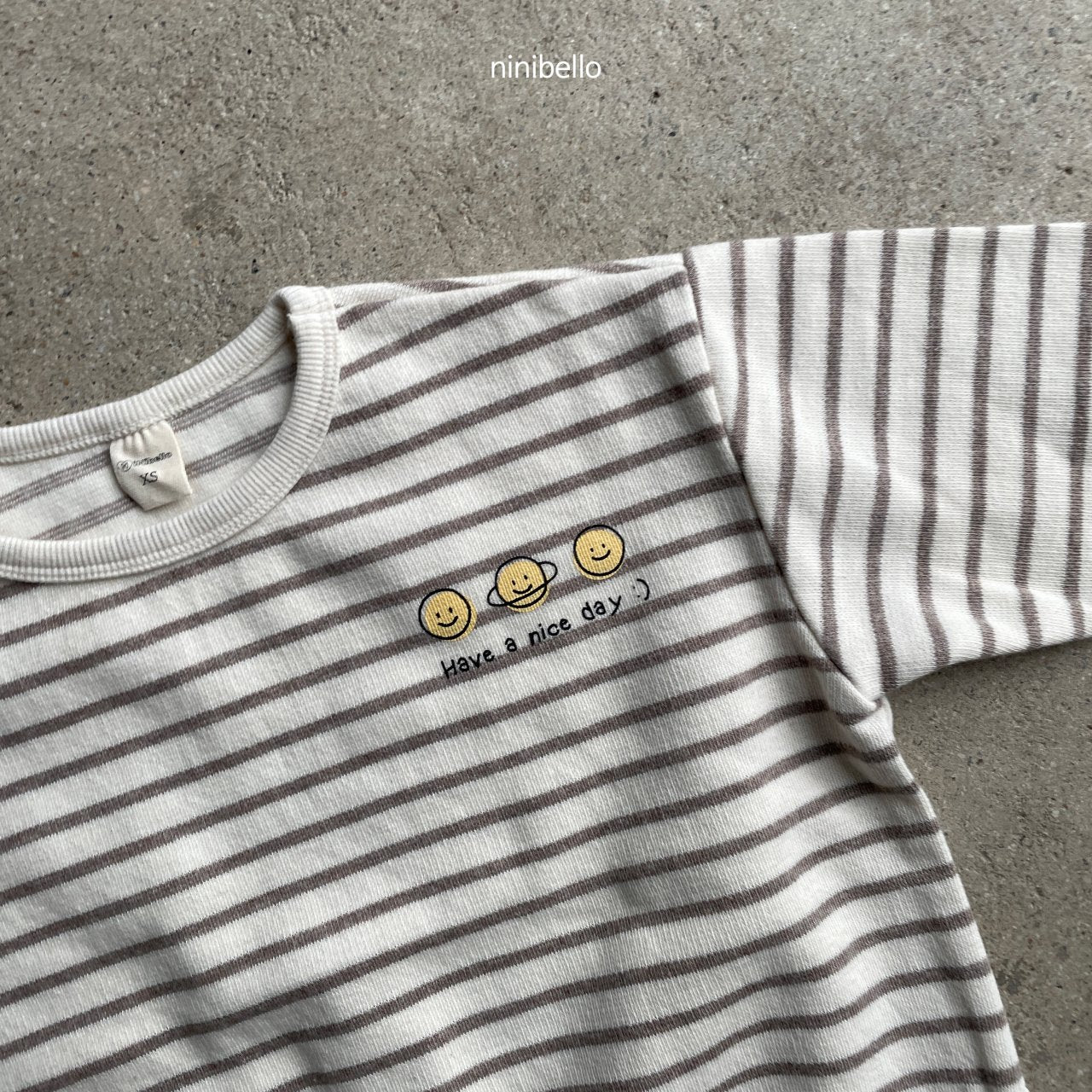 (2-3Y) Smile Stripe Sweatshirts