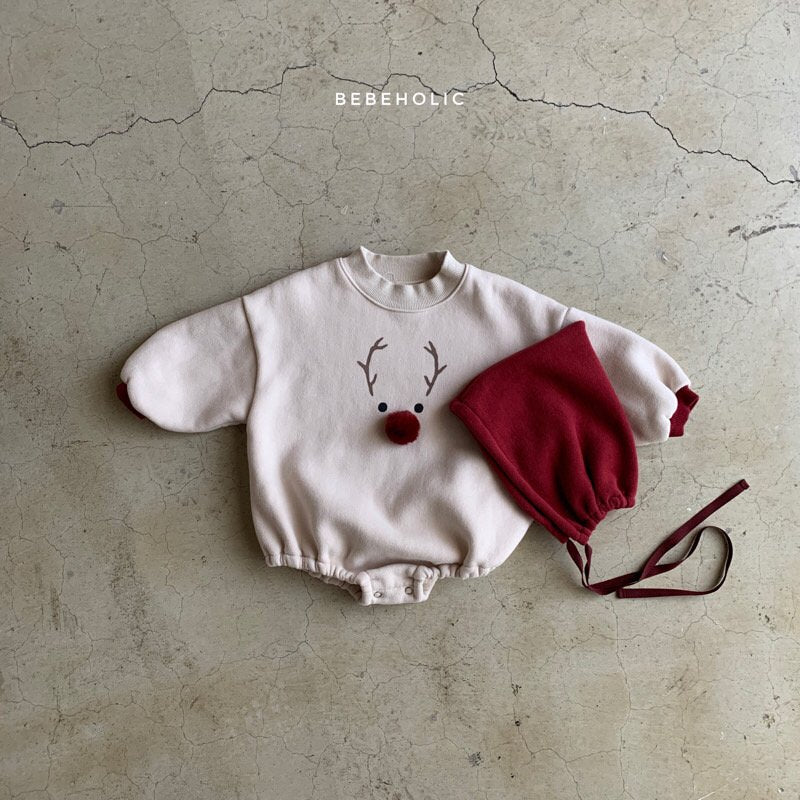 (12-18m) Xmas Rudolph Bodysuit Set