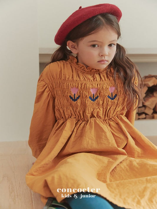 (3-6Y) Smoked Tulip Dress