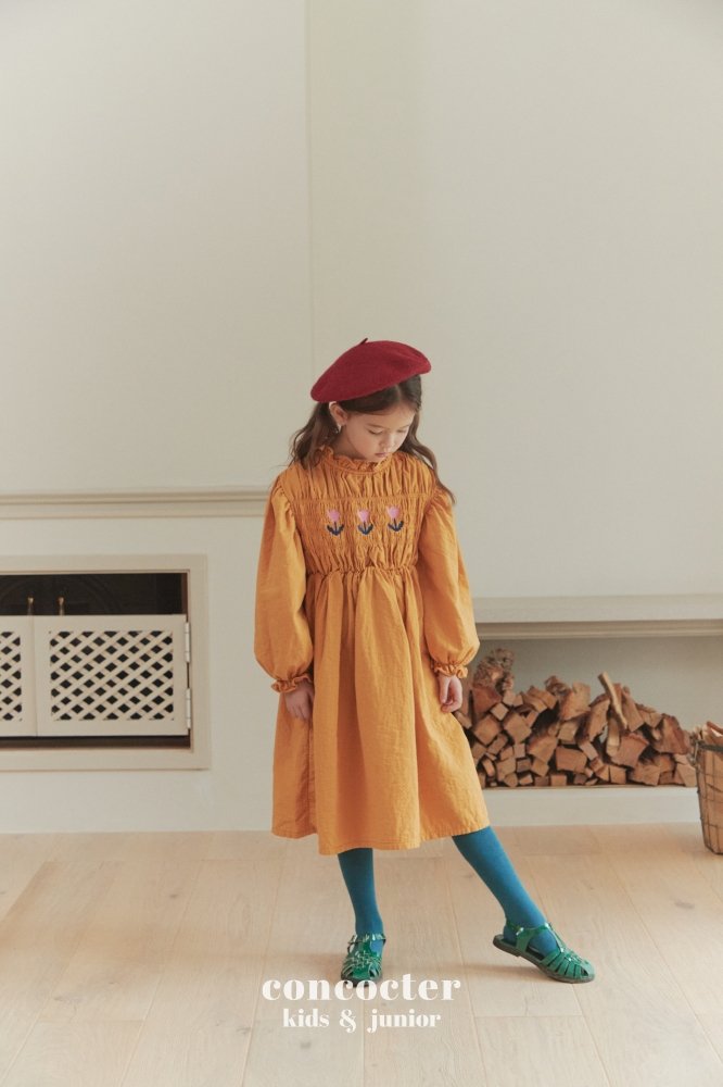 (3-6Y) Smoked Tulip Dress