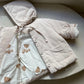 (3-4Y) Padded Cord Jacket & Bonnet Set