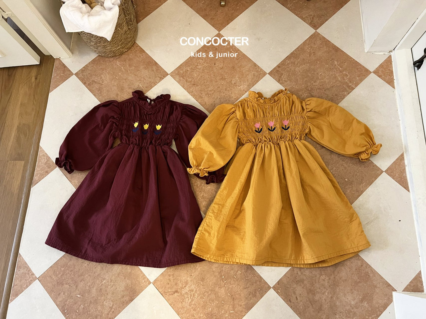 (3-6Y) Smoked Tulip Dress