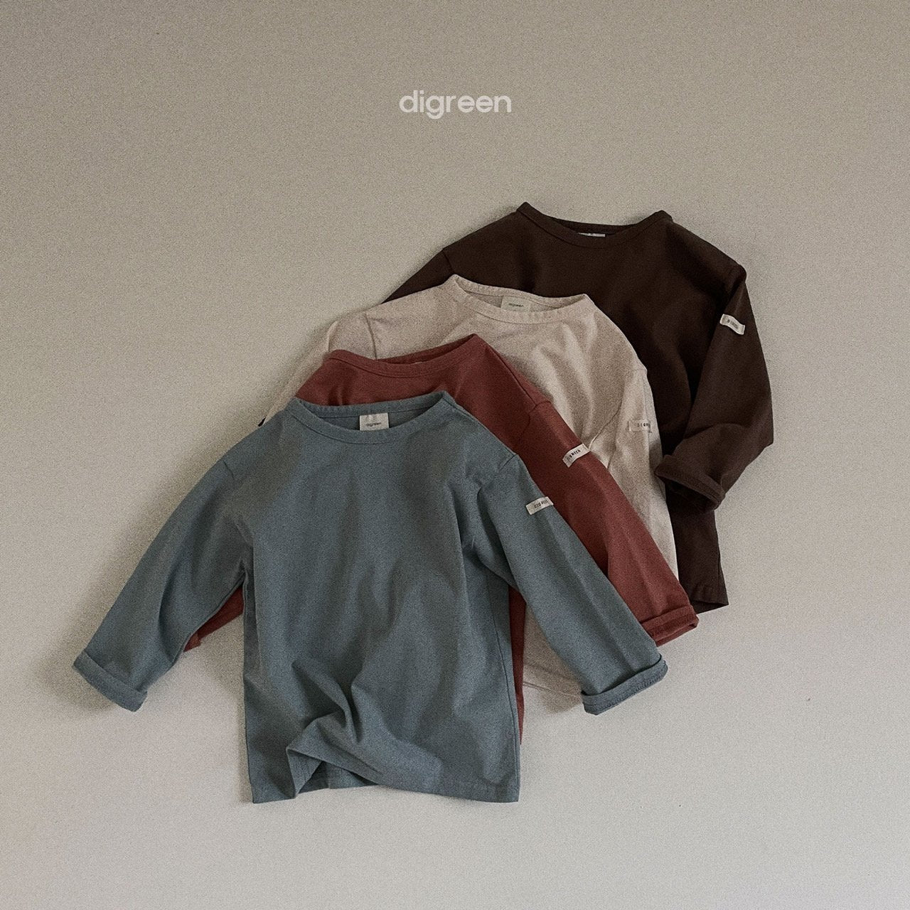 (3-4Y) James Basic Long Sleeve Tee