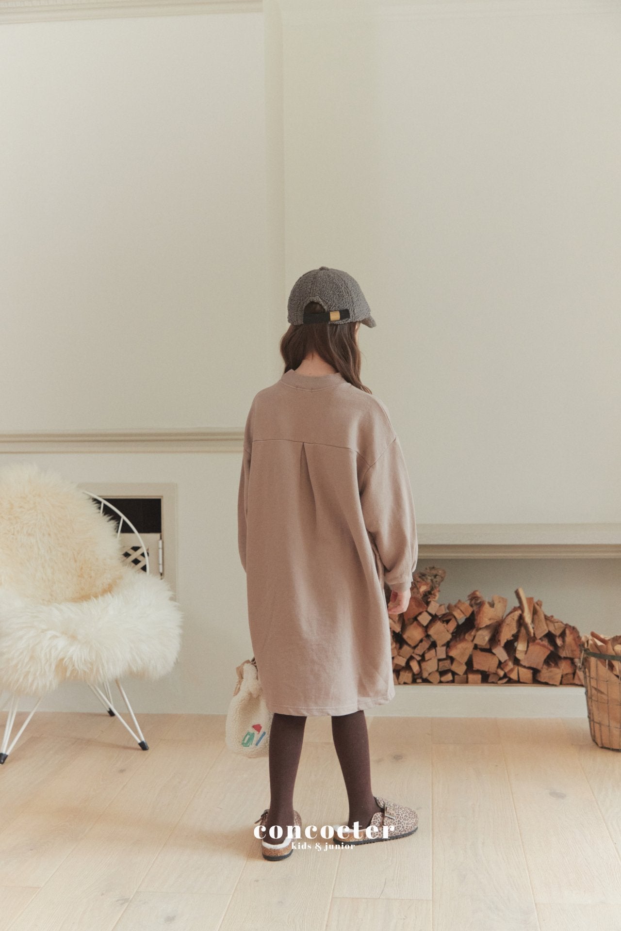 (1-2Y) Cotton Latte Dress