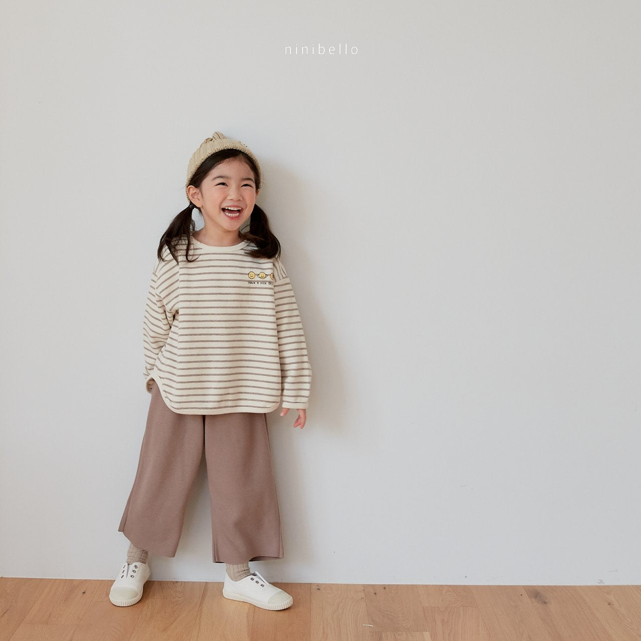 (2-3Y) Smile Stripe Sweatshirts
