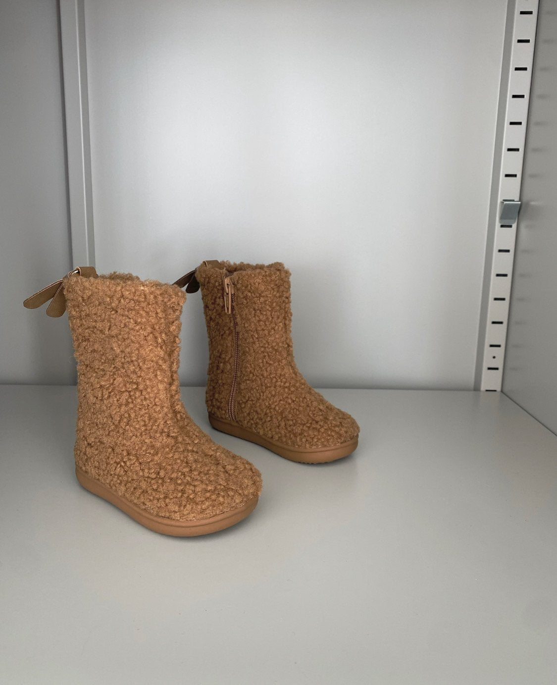 (Brown, 170, 180mm) Iw 960 Teddy Fleece Boots