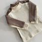 (3-4Y, 6-7Y) Ribbed Mockneck Tee